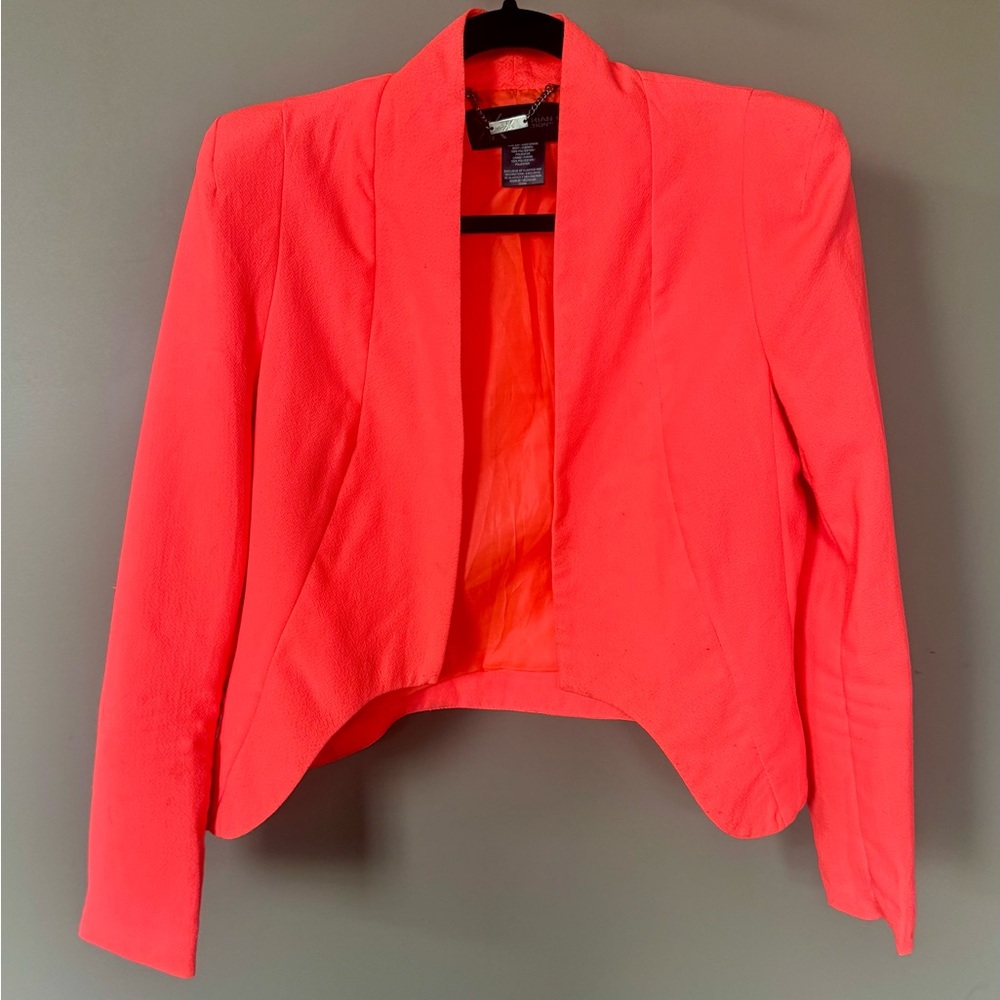 Neon Coral Blazer